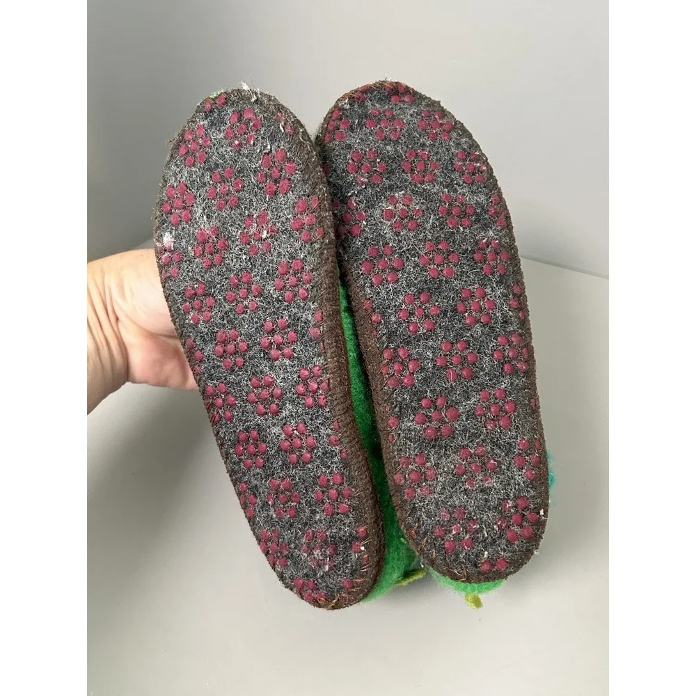 Garnet Hill Kids' Child Wool Turtle Slipper Boots by Haflinger Size 13